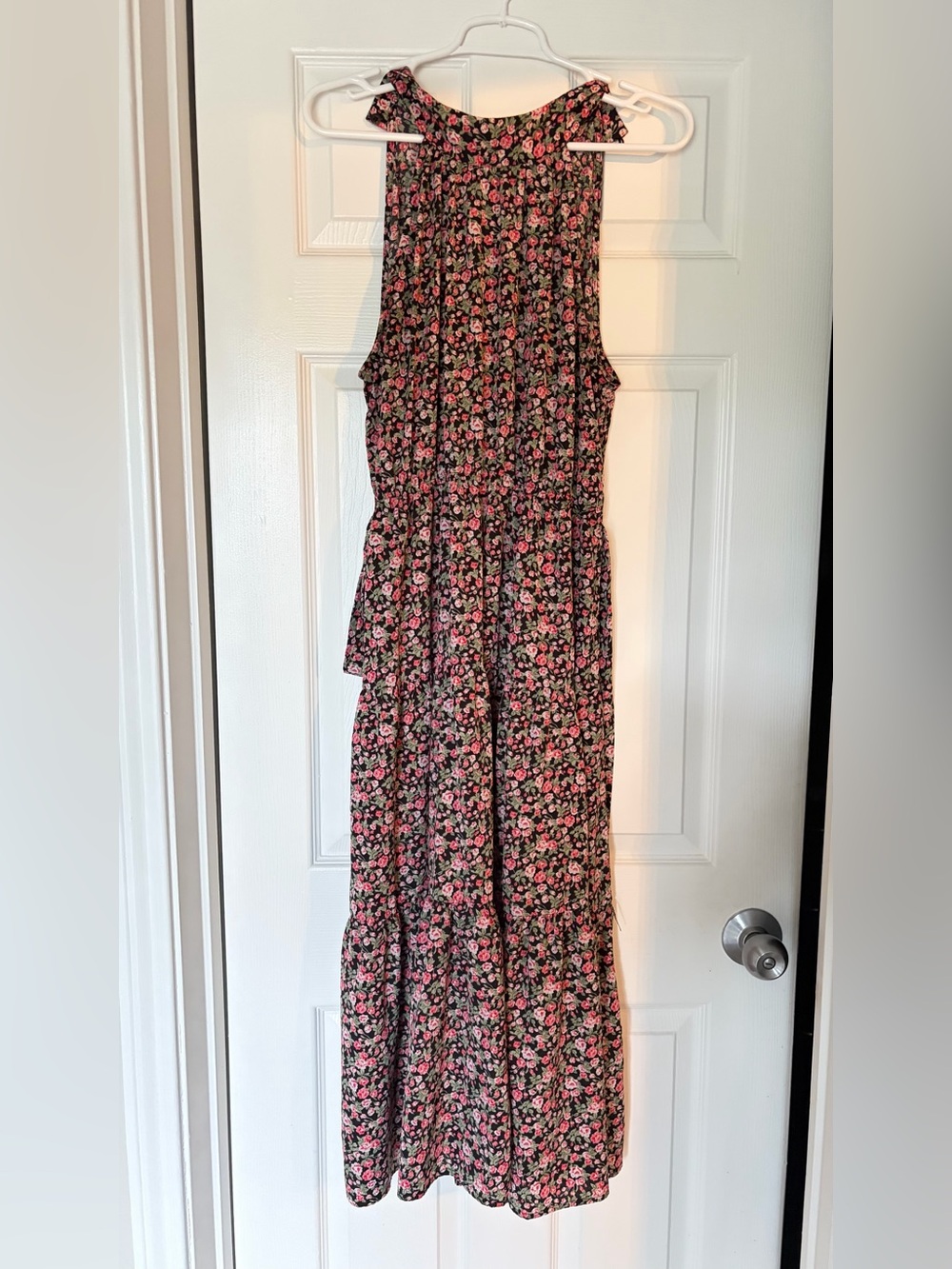 SHEIN Midi Dress with Pink Floral Print